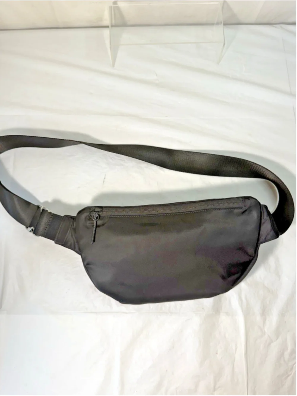 Lululemon City Adventurer Belt Bag 2.5L Silver Tone Hardware Black new